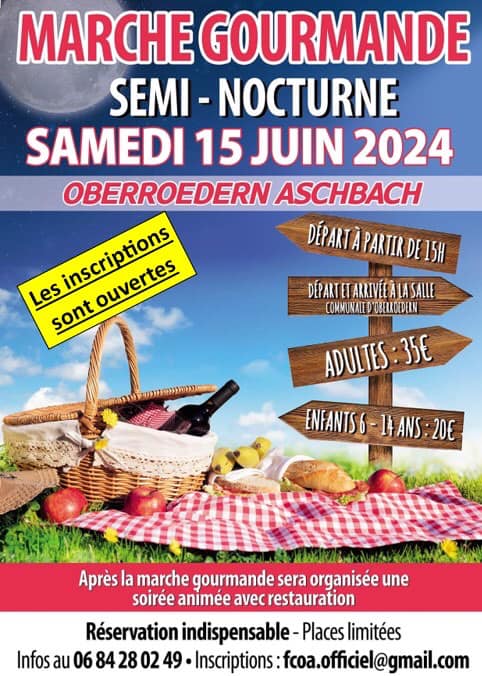 Marche gourmande semi-nocturne du FC Oberroedern/Aschbach