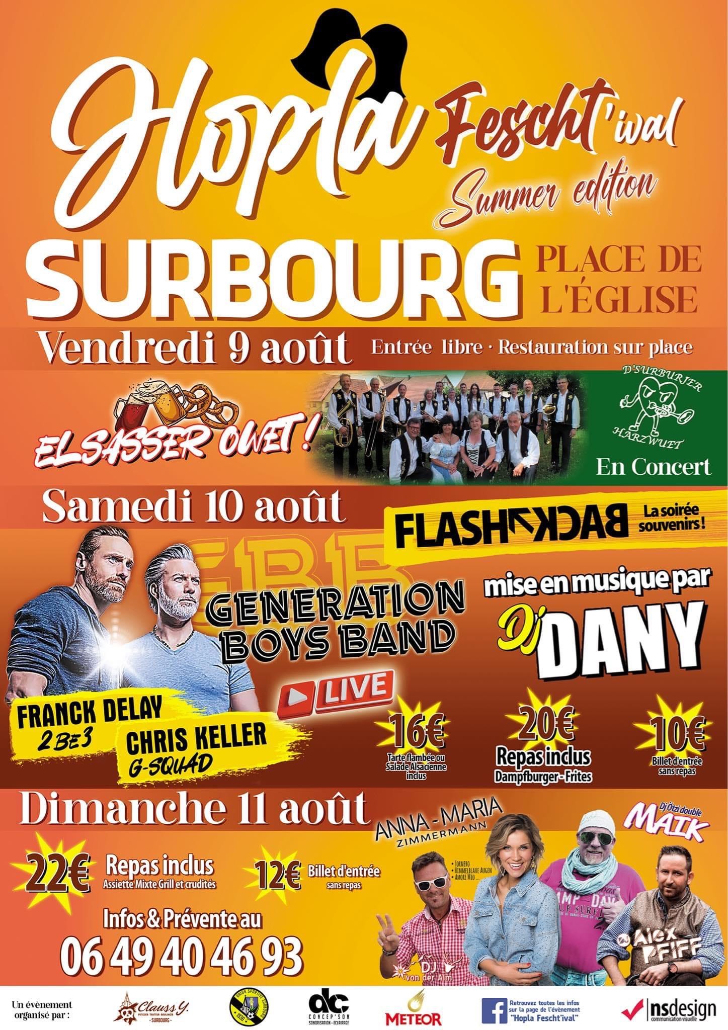 Hopla Fescht'ival de Surbourg Summer Edition
