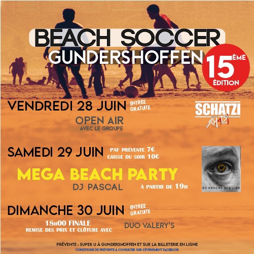 15e édition du GunderSoFun Beach Soccer 2024 de l'AS Gundershoffen
