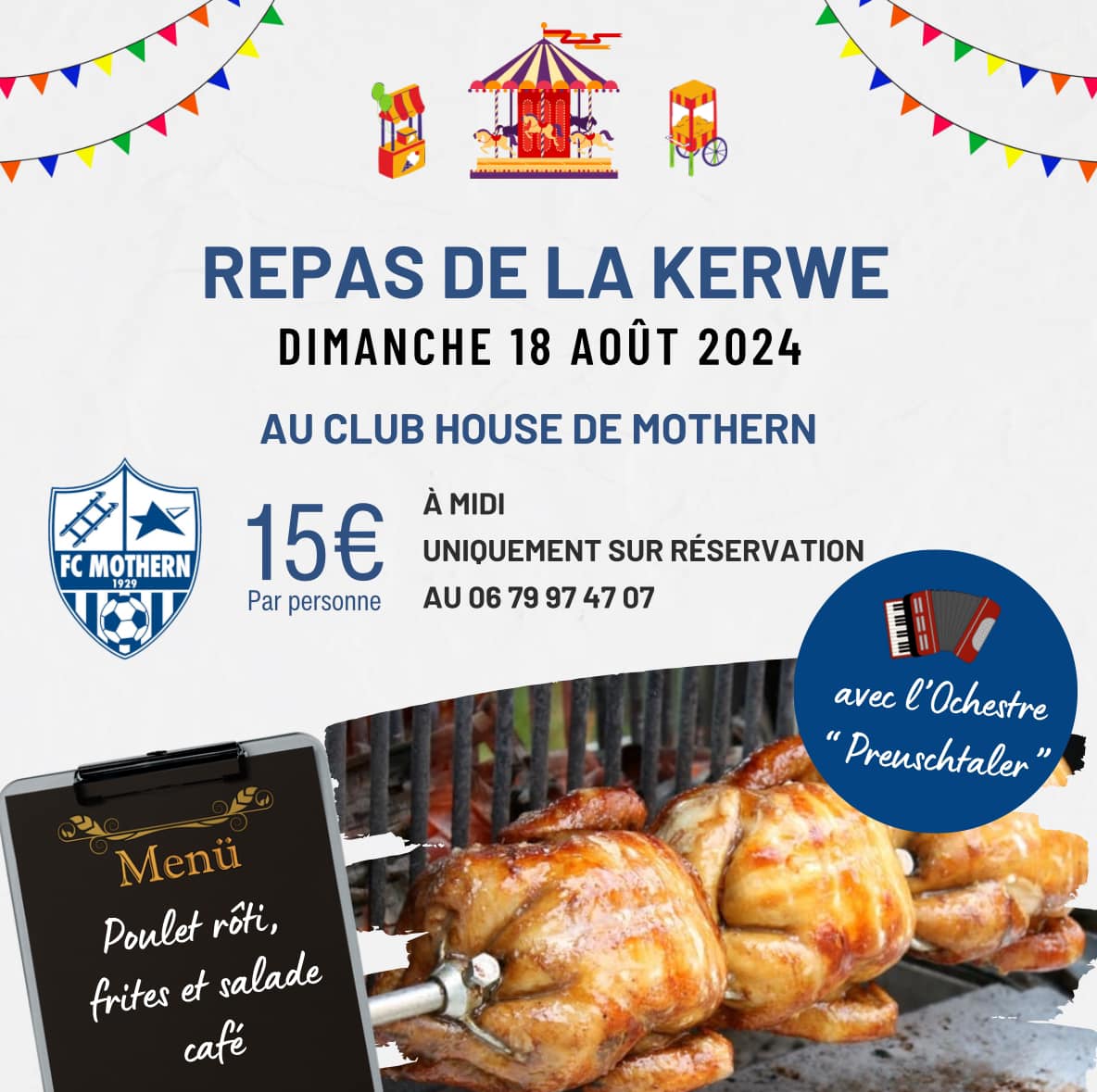 Repas de la Kerwe du FC Mothern