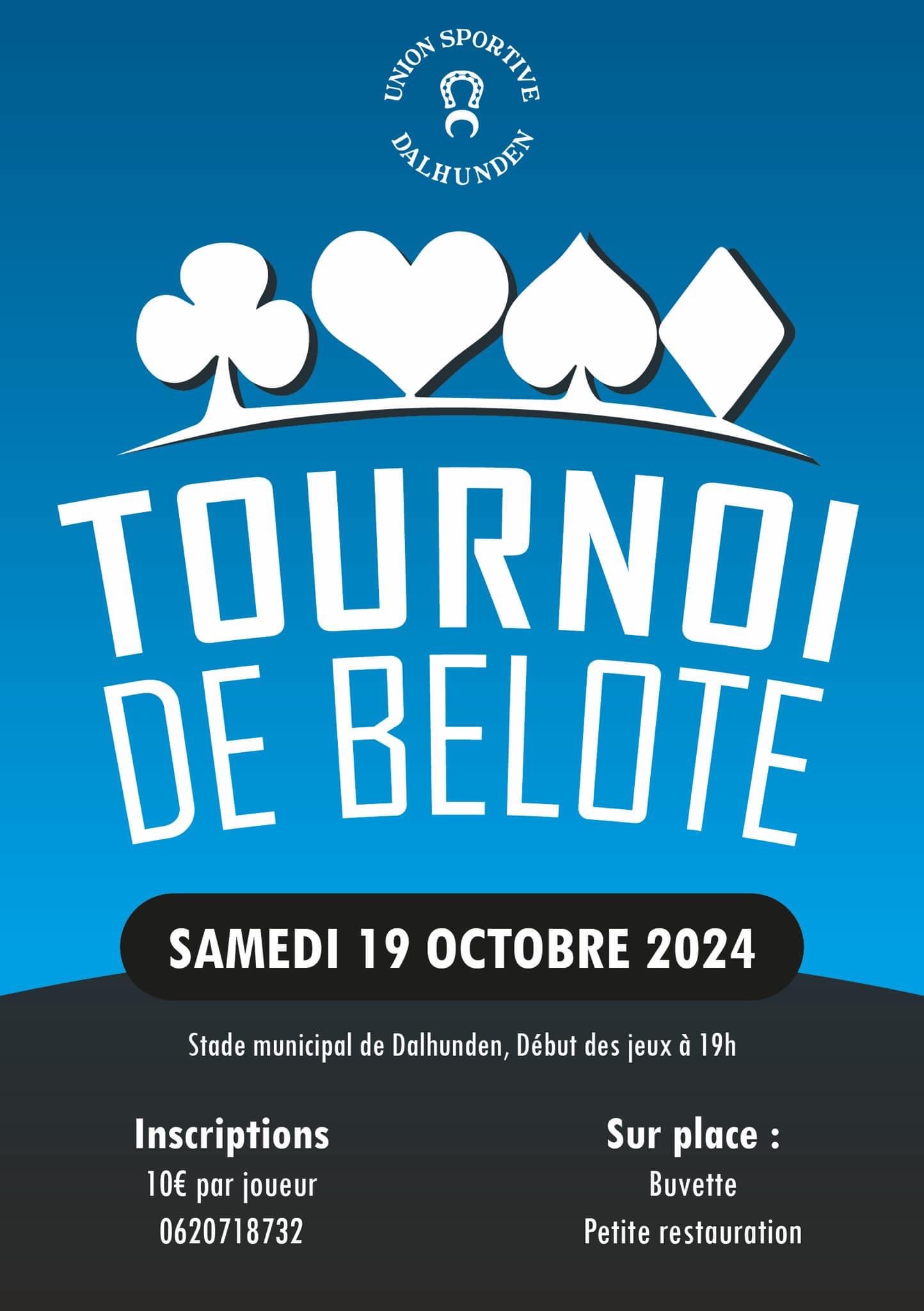 Tournoi de belote de l'US Dalhunden