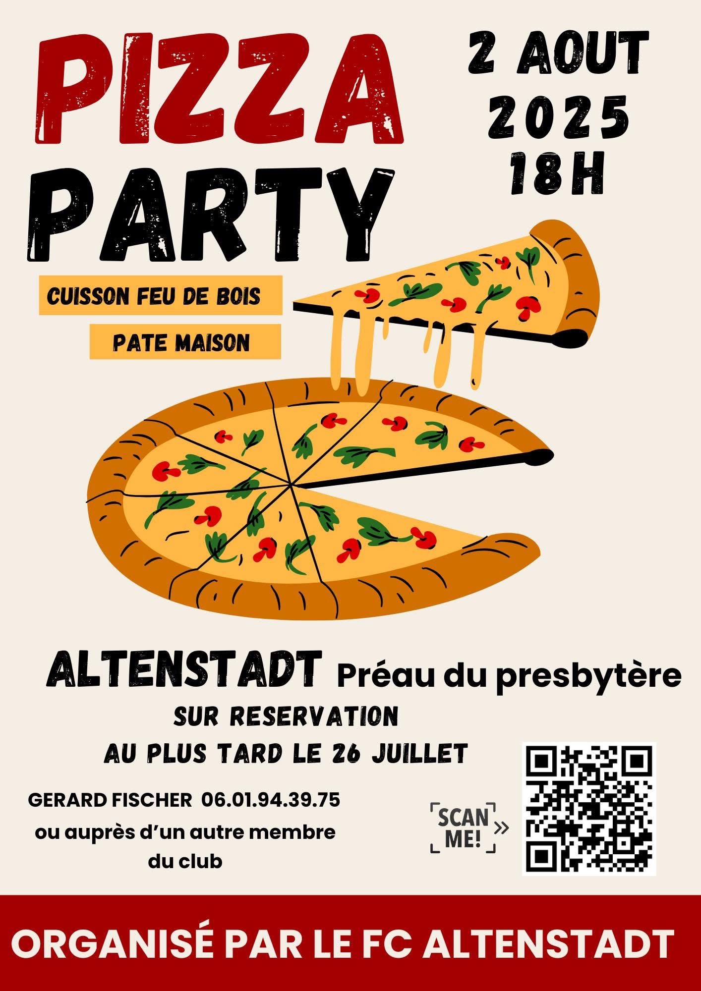Pizza party du FC Altenstadt