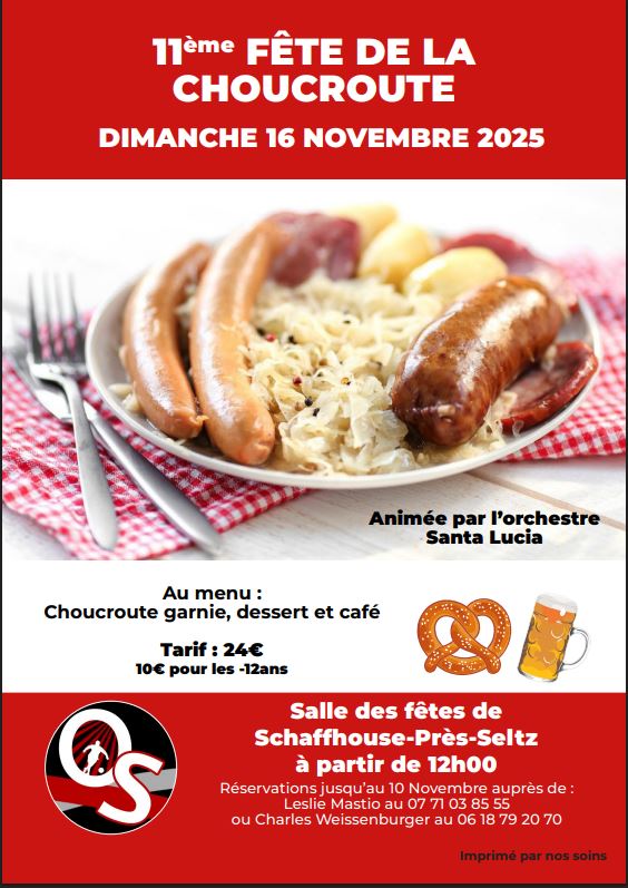 11e fête de la choucroute de l'Olympique Schaffhouse