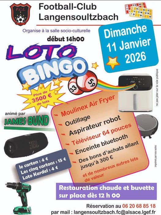 Loto Bingo du FC Langensoultzbach