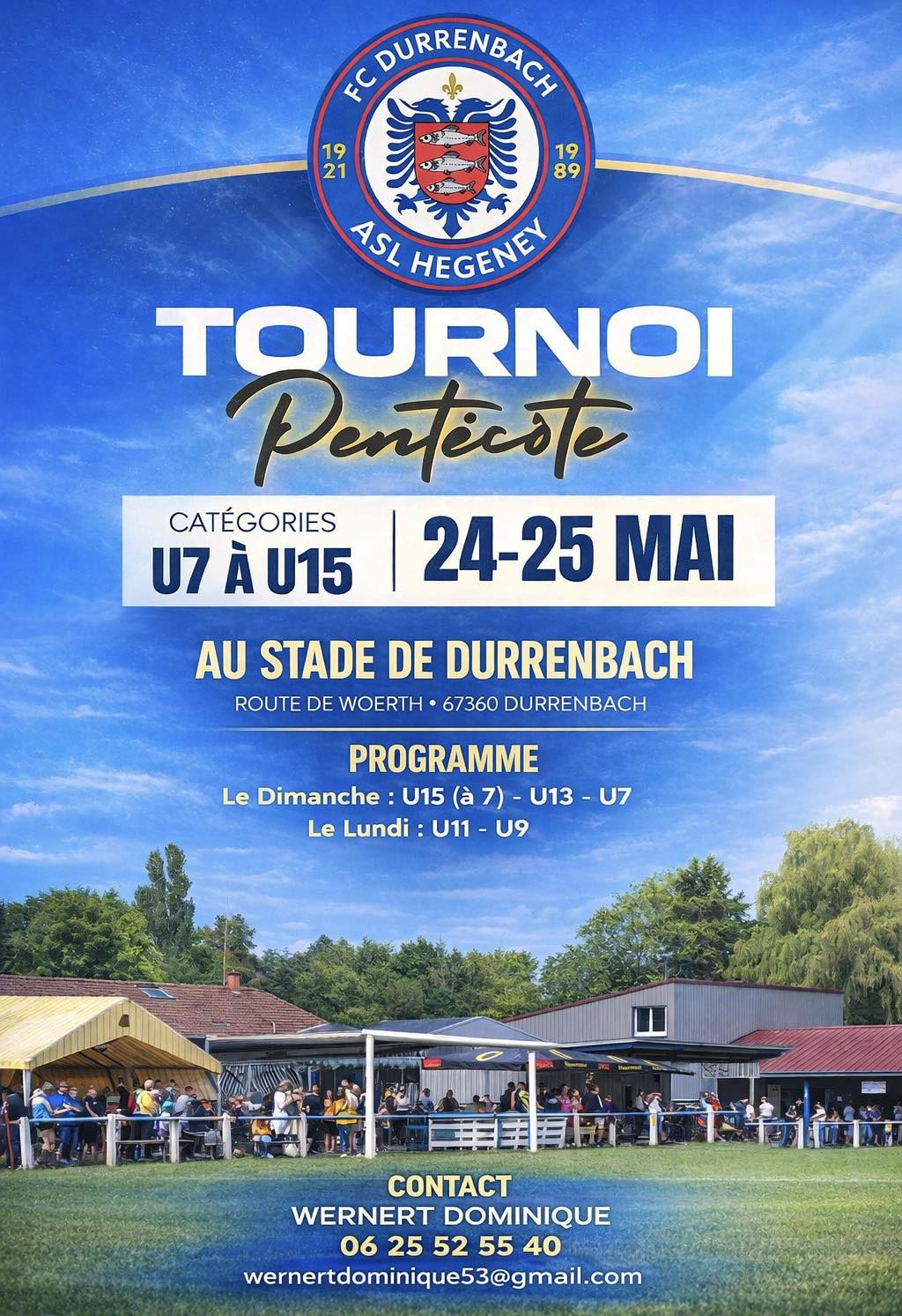 Tournoi de la Pentecôte des U7 aux U15 (à 7) de l'entente Durrenbach/Hegeney