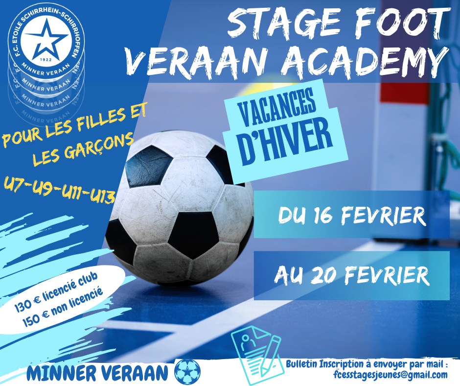 Stage foot Veraan Academy futsal du FCE Schirrhein-Schirrhoffen