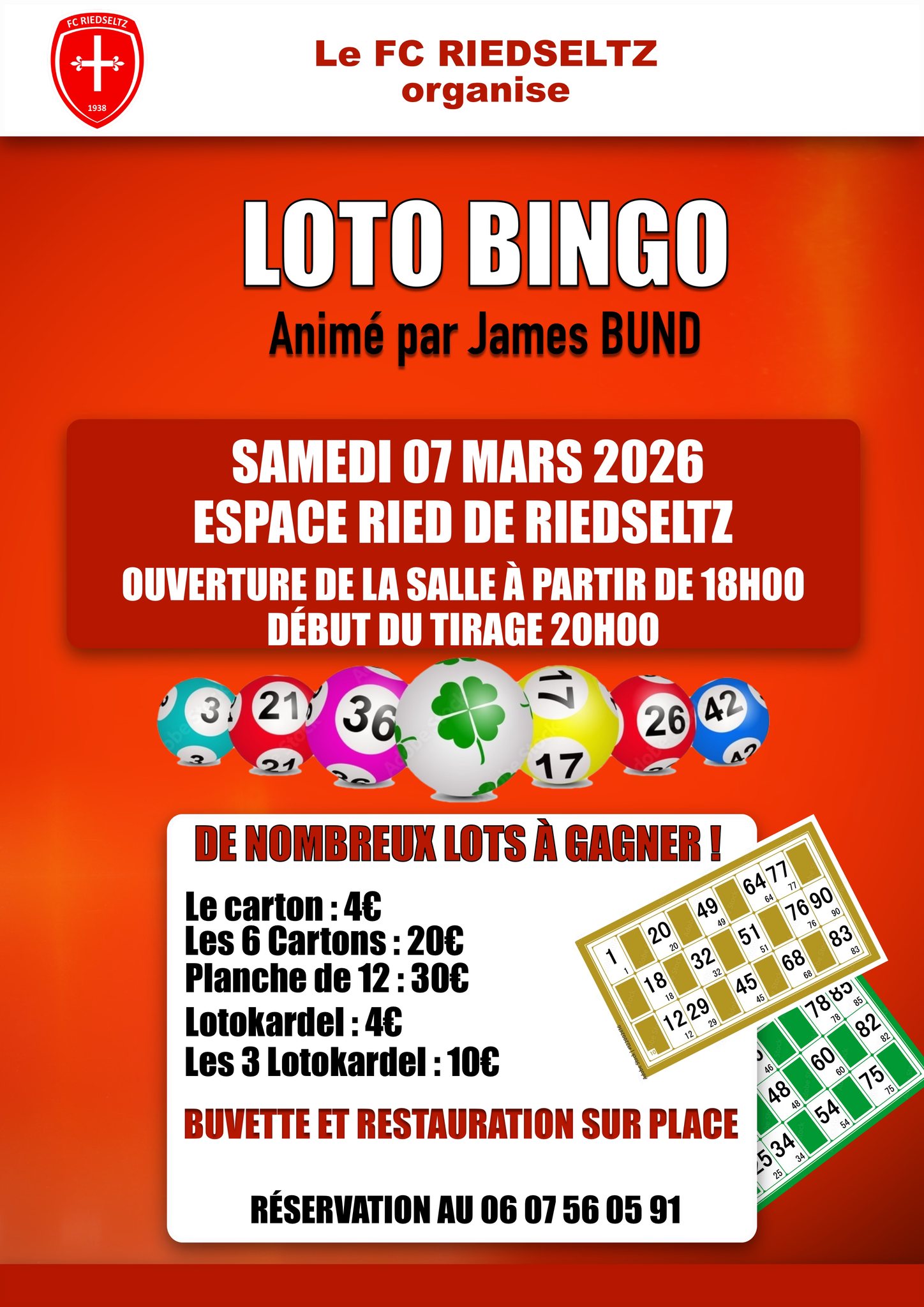 Loto bingo du FC Riedseltz