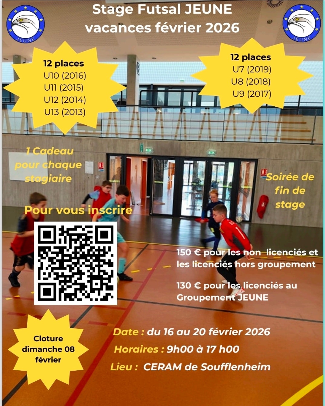 Stage Futsal de la Jeunesse de l'UFFRIED