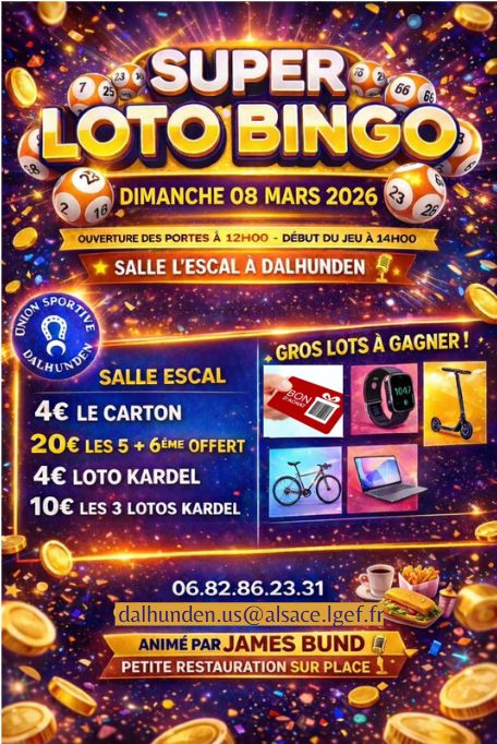 Loto bingo de l'US Dalhunden
