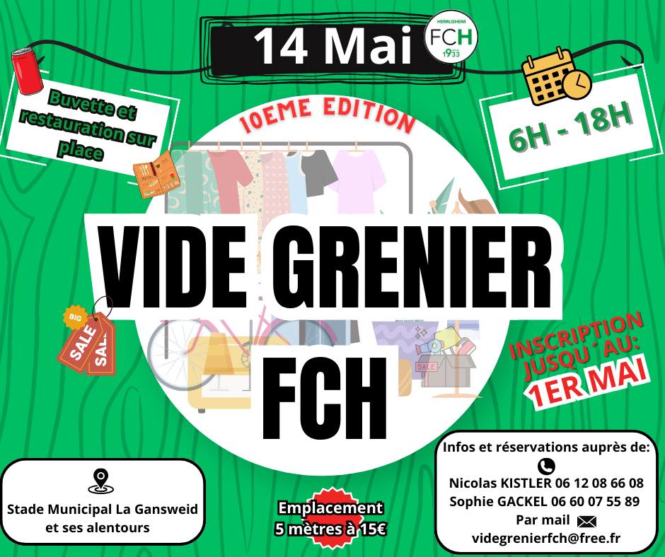 10ème édition du vide grenier du FC Herrlisheim