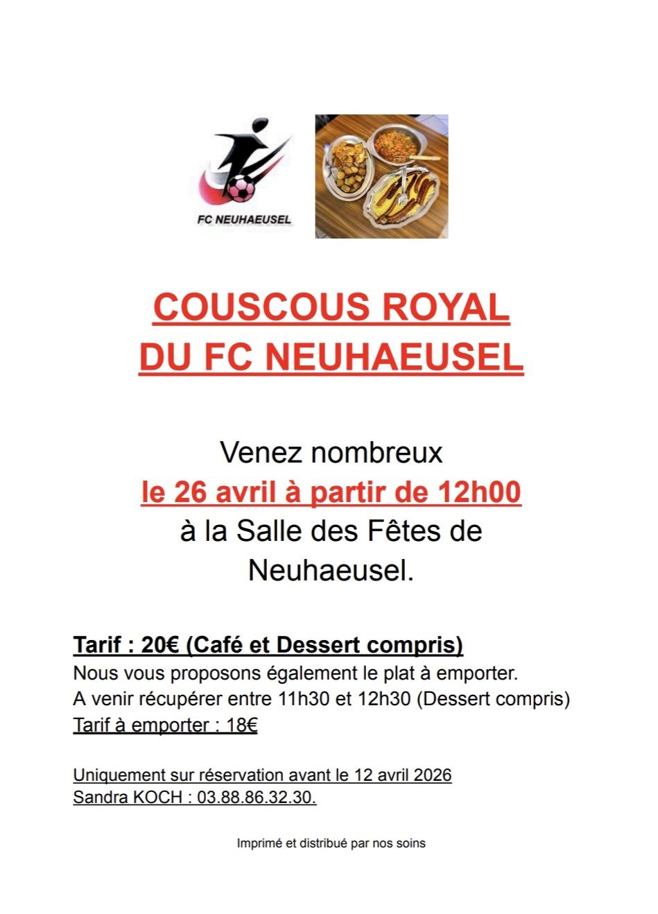 Couscous royal du FC Neuhaeusel