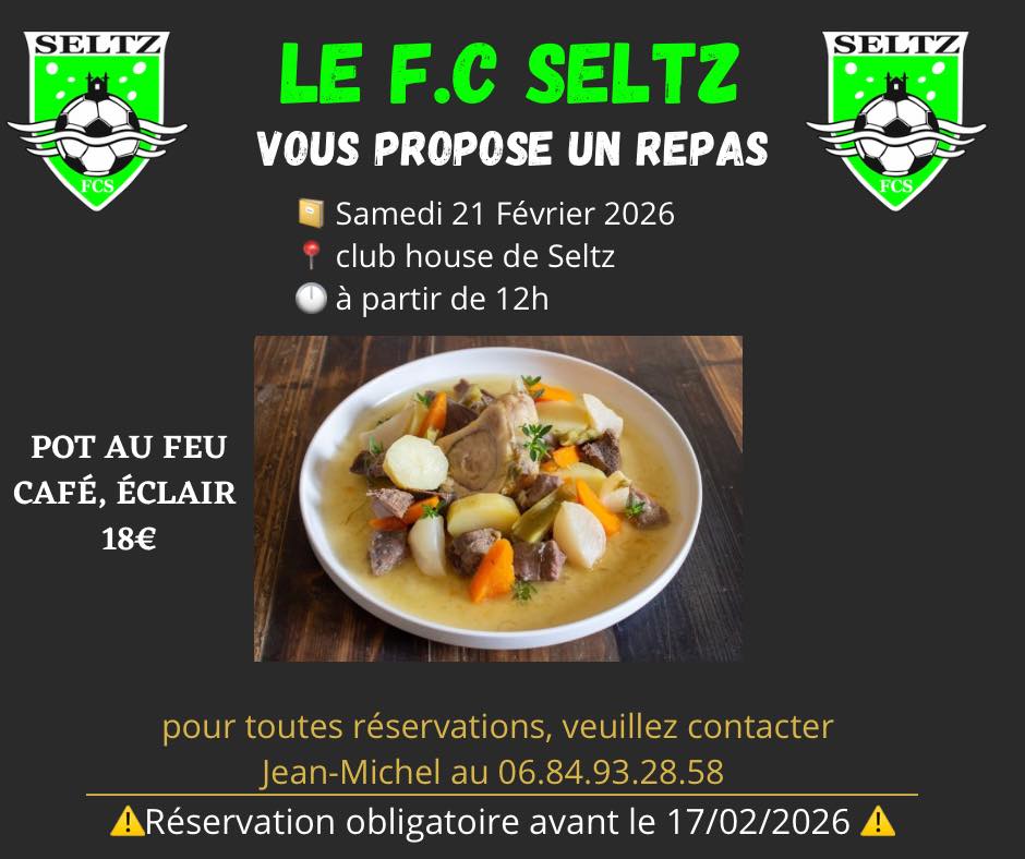 Repas pot au feu du FC Seltz