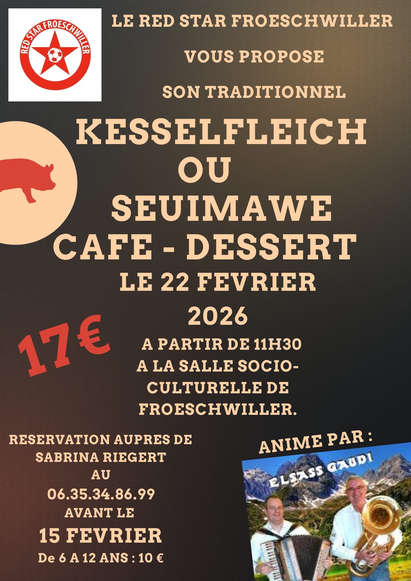 Kesselfleisch ou seuimawe du Red Star Froeschwiller