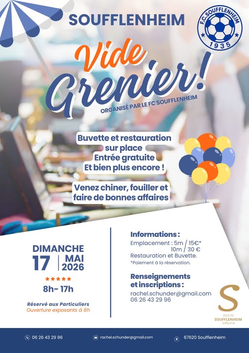 Vide grenier du FC Soufflenheim