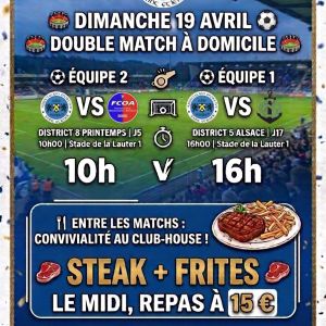 Repas steak/frites de l'AS Salmbach