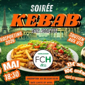 Soirée kebab sur assiette des U15 du FC Herrlisheim