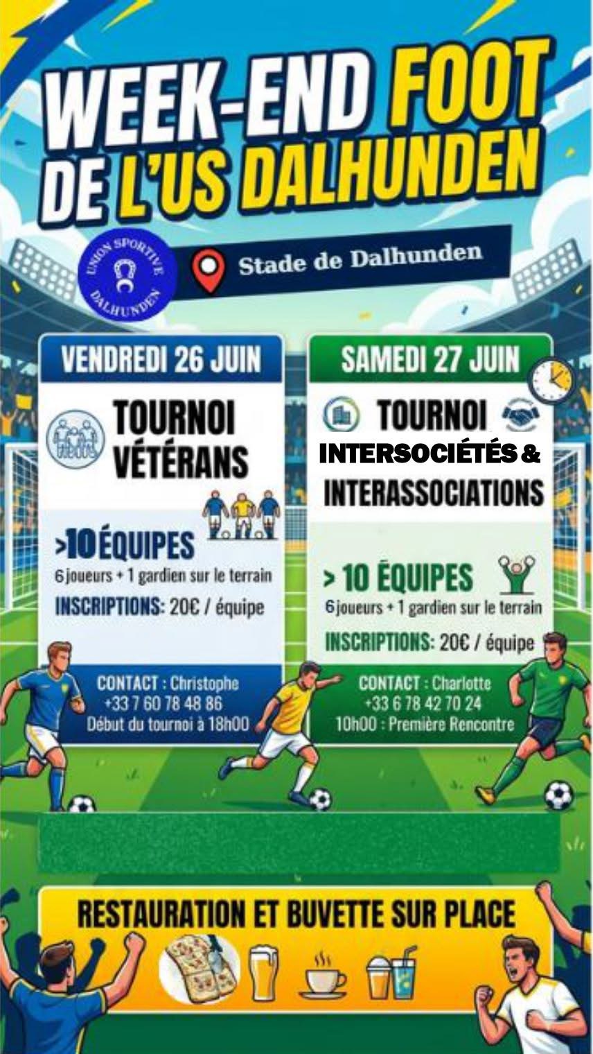 Week-end foot de l'US Dalhunden