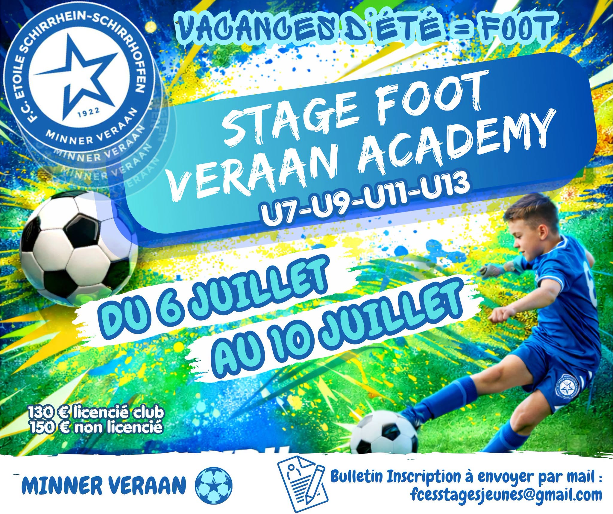 Stage Foot Veraan Academy U7-U9-U11-U13