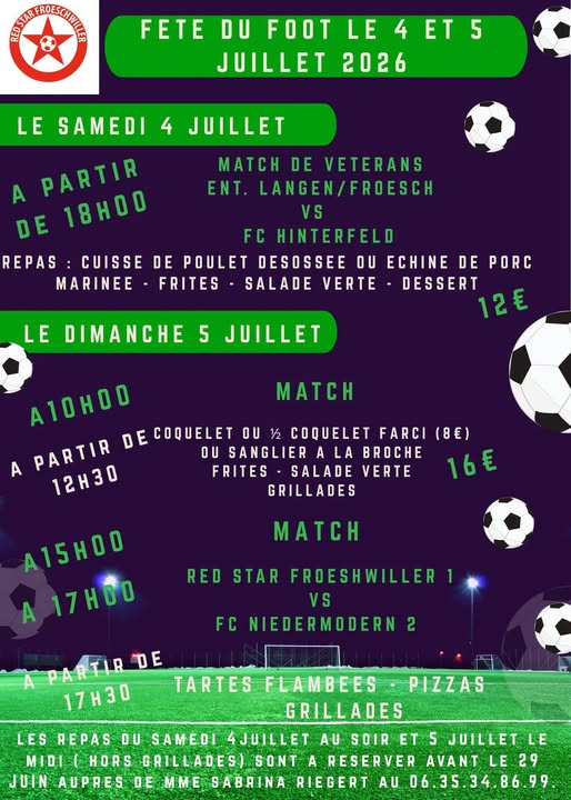 Fête du Foot du Red Star Froeschwiller